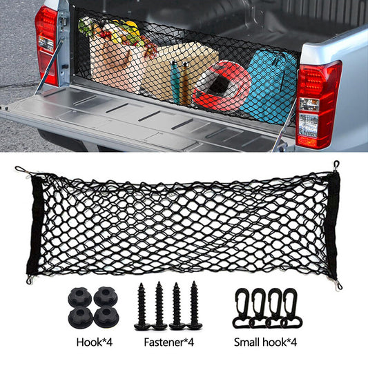 1Pcs Auto Rear Trunk Cargo Net Mesh Storage Organizer Pocket Small Cars 11040CM