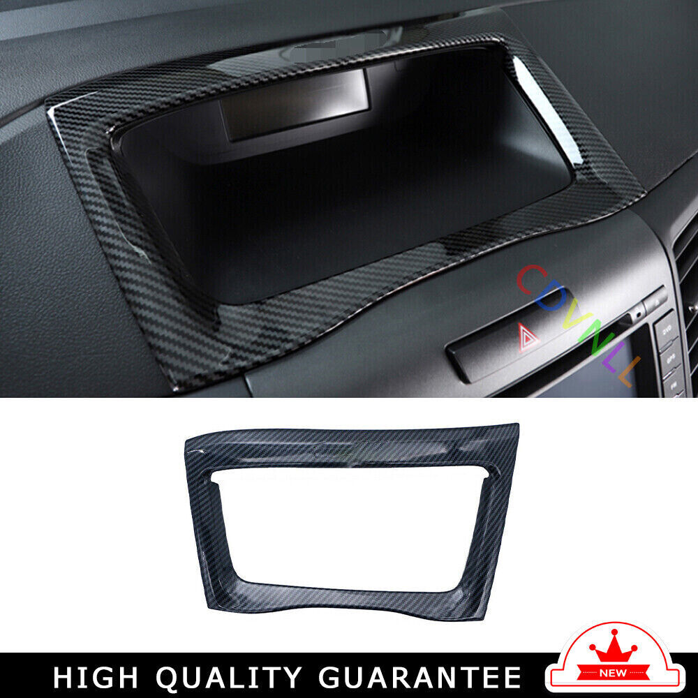 Middle Console Navigation Panel Trim Fit for Honda CRV CR-V 2012-16 Carbon Fiber