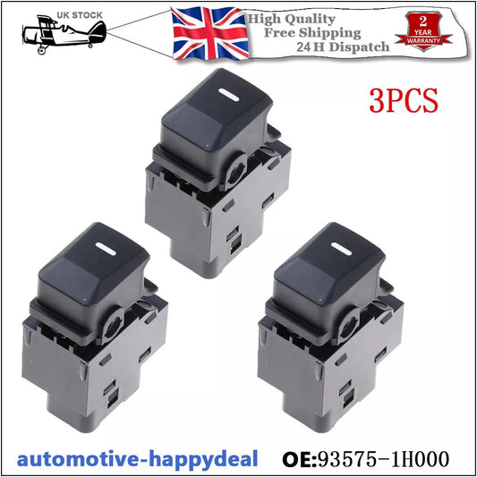 3X Switch Button Power Window Button for Kia Sportage Venga for Hyundai IX20 935751H