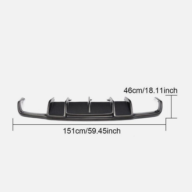 Carbon Fiber for Benz W218 CLS550 CLS63 AMG 2012-18 Rear Bumper Diffuser Spoiler