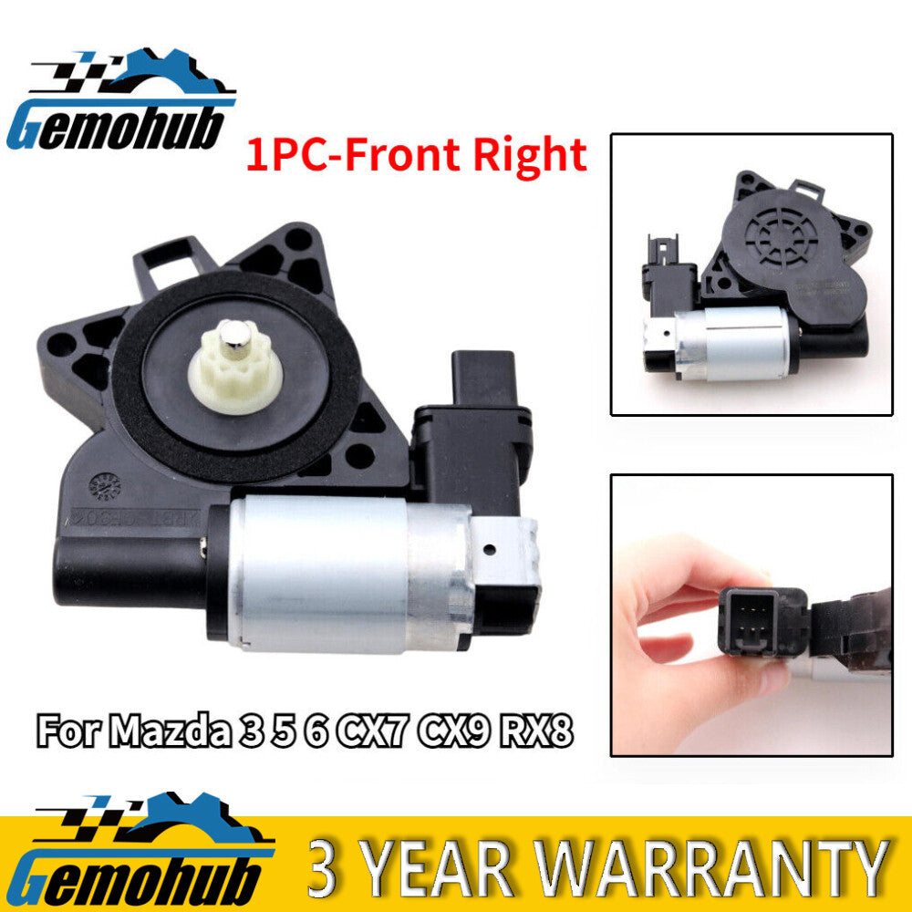New Front Right Power Window Lifter Regulator Motor For 2006-07 for Mazda 6 Speed 6