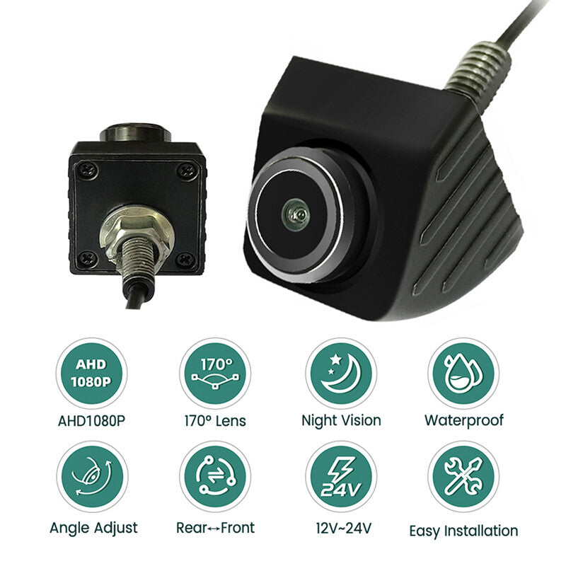 12V-24V Car SUV Rearview Reverse Parking AHD Rotating Waterproof Camera