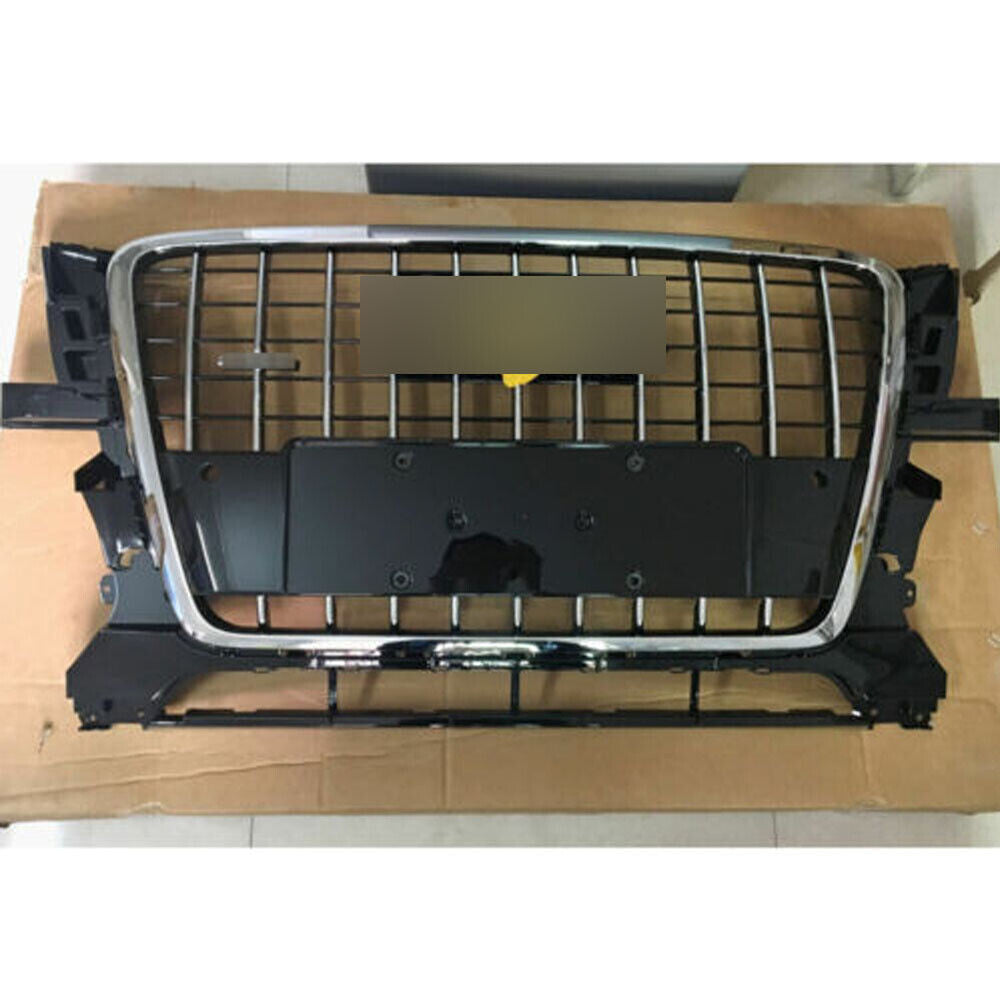 for Audi Q5 Sport Type 2009 2010 2011 2012 Front Bumper Grille Mesh Grill Silver