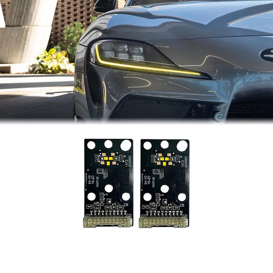 CSL Yellow Daytime Running Light LED Panel Applicable to for Toyota GR Supra A90 A91 2020-2024