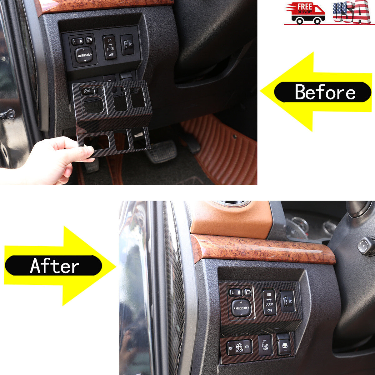 Glossy Black ABS Rear Taillight Cover Trim for Land Rover for Defender 90 110 2020+