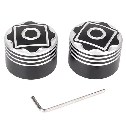 CNC Aluminum Front Axle Nut Cover Bolt Fit for Harley Touring Softail Road King