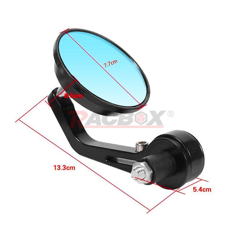 Round Motorcycle 7/8 Bar End Mirrors Fit for Honda for Suzuki for Kawasaki Cafe Racer