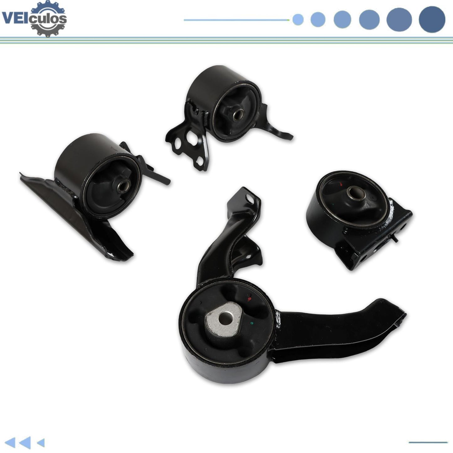 4Pcs Engine Motor  Trans Mount for Dodge Caliber 2.4L A5415 A5416 A5417 A5418