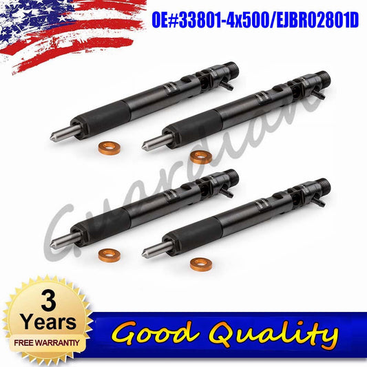 4-piece diesel fuel injector 33801-4x500 EJBR02801D suitable for HYUNDAI TERRACAN and for Kia SEDONA.