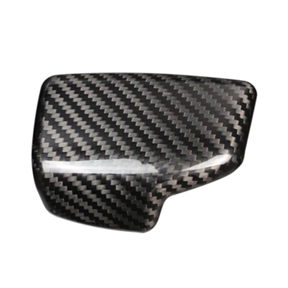 Fit for Audi A4 B9 A5 Q7 2017-18 RHD Gear Shift Knob Cover Sticker Trim Carbon Fiber