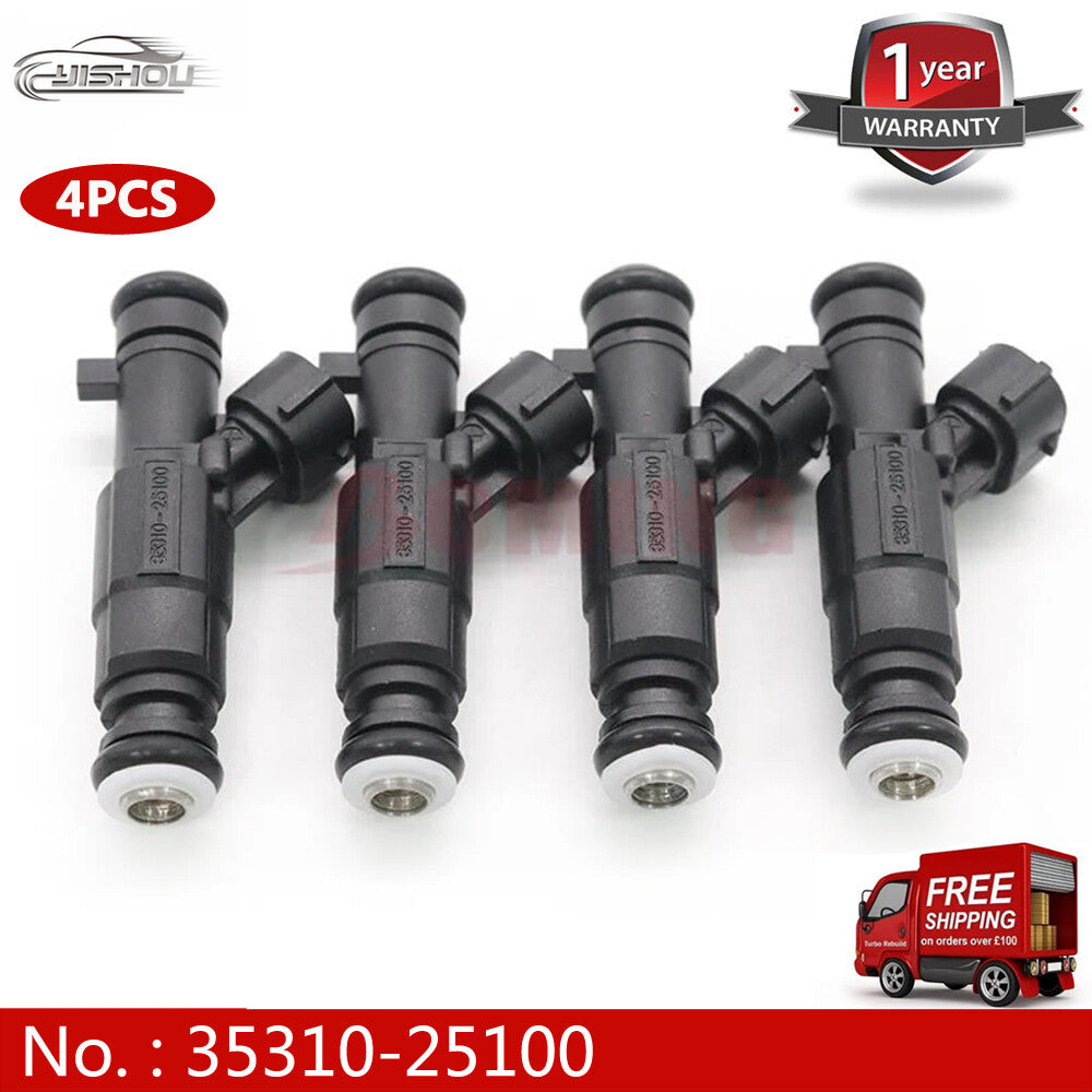 4-pack 35310-25100 fuel injector nozzles suitable for 1999-2006 for Hyundai Sonata Accent