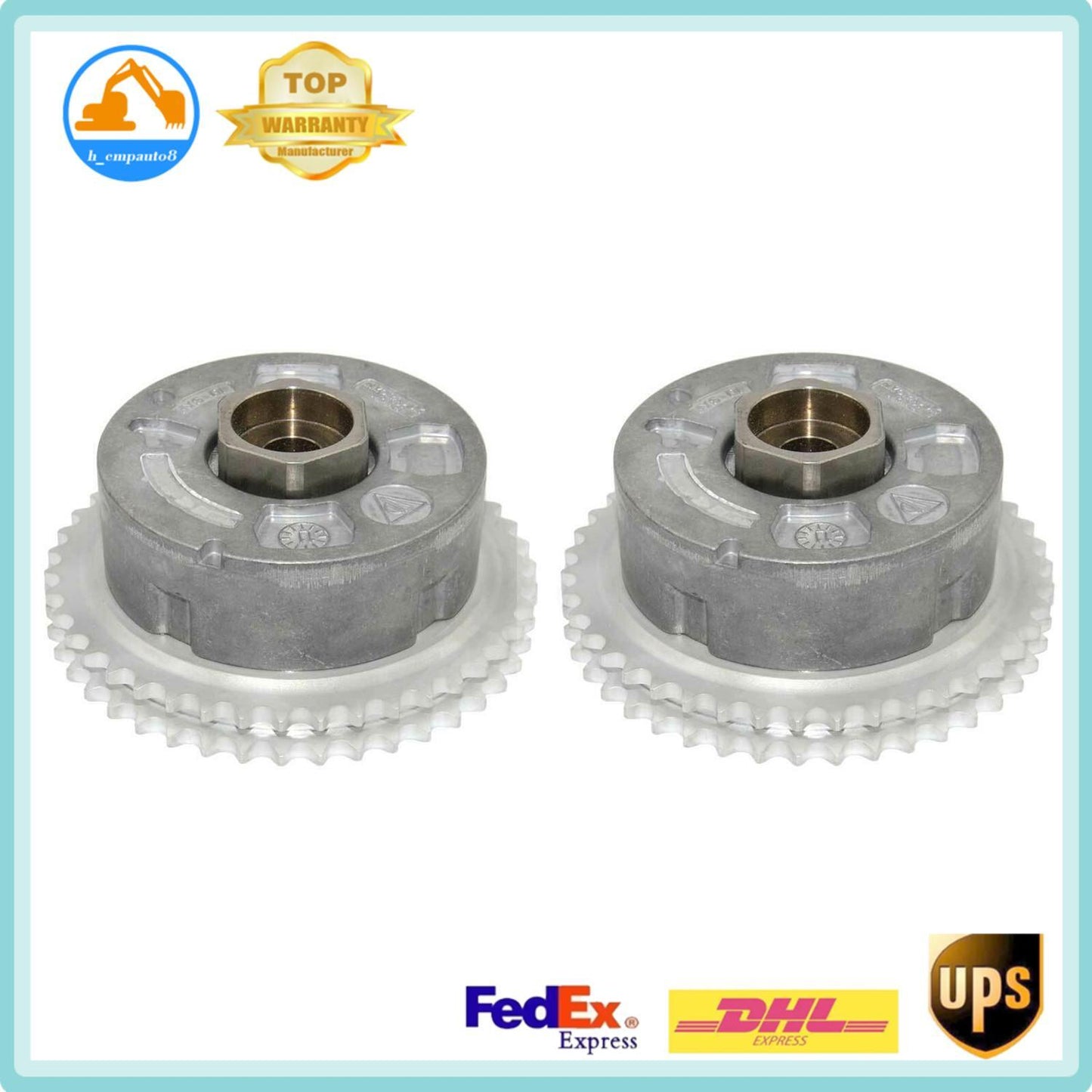 Pair VVT Camshaft Adjuster 94810505121 for Porsche for Cayenne for Panamera 958 4.8L V8