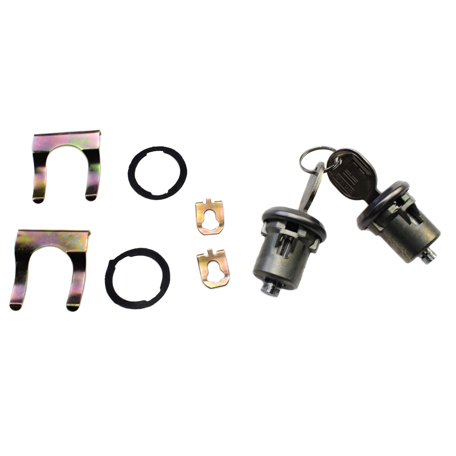 Pair door lock cylinder kit 5070006 for Chevrolet S10, Blazer, for GMC,for Buick,and for Cadillac .