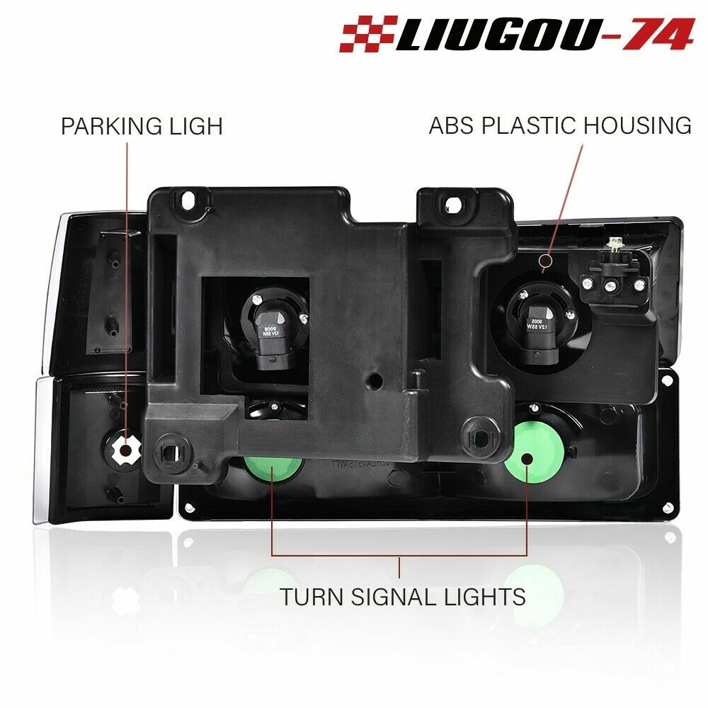 Suitable for 94-98 for GMC C10 C/K for Sierra headlights + bumper corner lights (left and right)