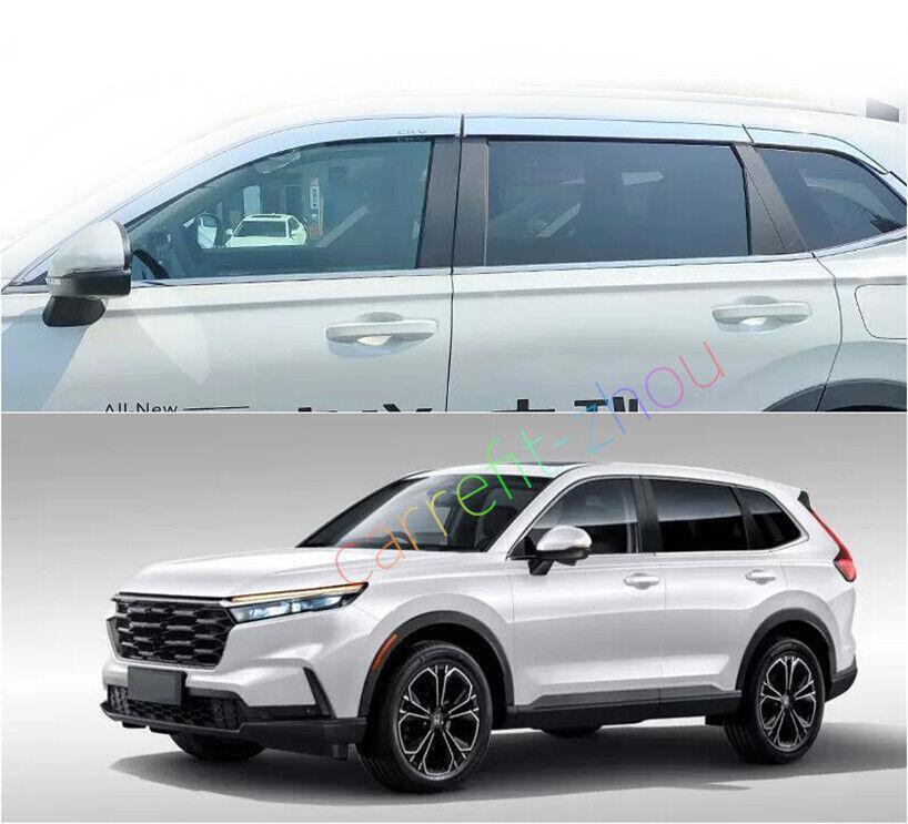 for Honda CR-V 2023-2024 silver Window Wind Visors Rain Guard Vent Deflectors
