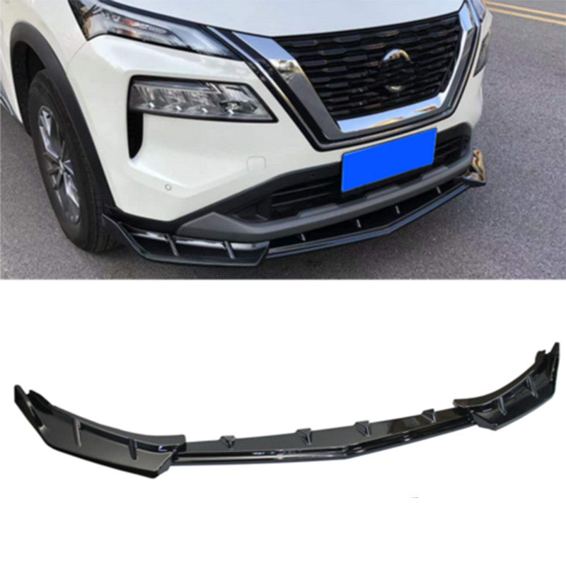 for Nissan Rogue 2021-2024 black Painted Front Bumper Spoiler Splitter Guard 3Pc
