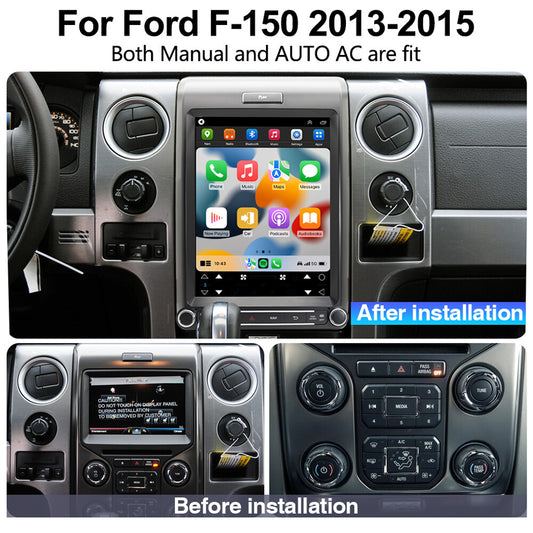 12.1 for Ford F150 2013-2015 for Tesla Style Android 13.0 Car Stereo Radio GPS
