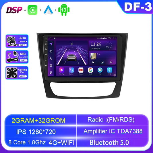 for Mercedes for Benz E-class W211 CLS CLASS W219 Android Car Radio Carplay Player