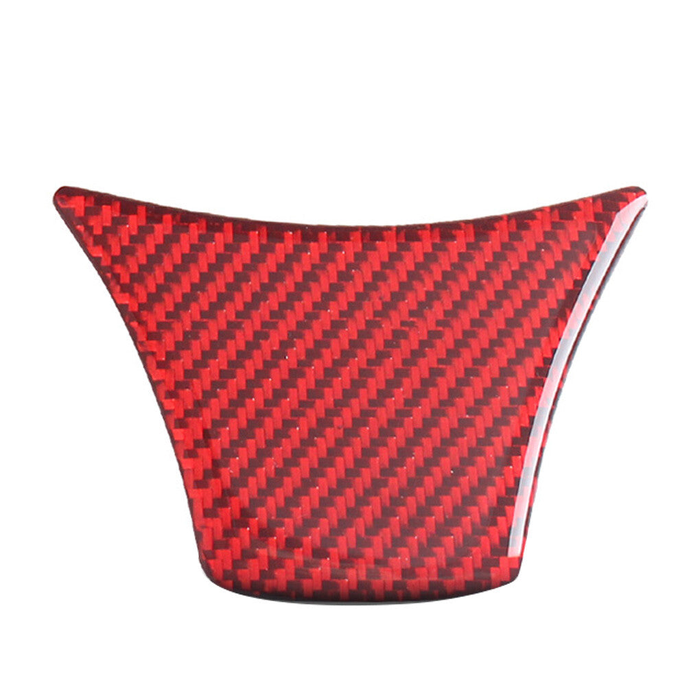 Red Carbon Fiber Steering Wheel Cover Trim Type B for BMW 5 Series F10 2011-2017