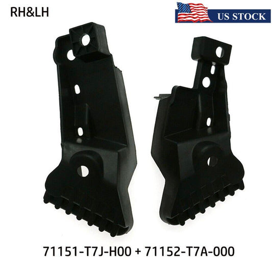 1Pair Front RHLH Grille Bumper Brackets Reinforcement Beam for Honda 16-18 HR-V
