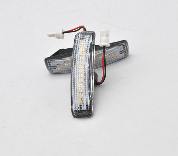 2 Dynamic Clear LED Side Indicator Marker Light For 05-09 for Range Rover Sport L320