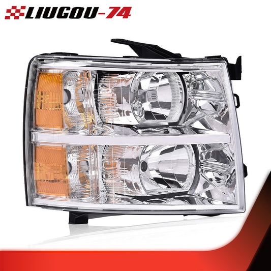 Chrome/amber corner lights on the right side are suitable for 2007-2014 for Chevrolet Silverado.
