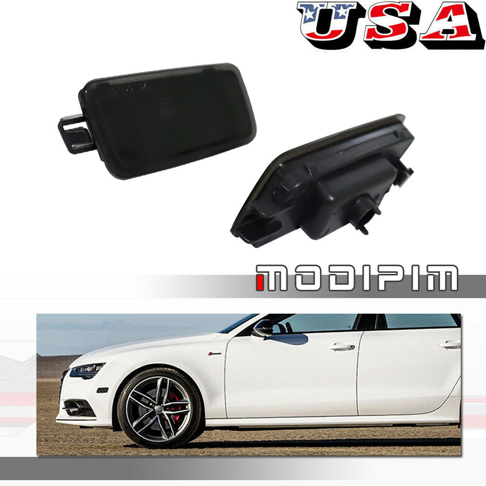 Smoked front side marker lights for 2012-2017 for Audi A7 S7 RS7 Quattro