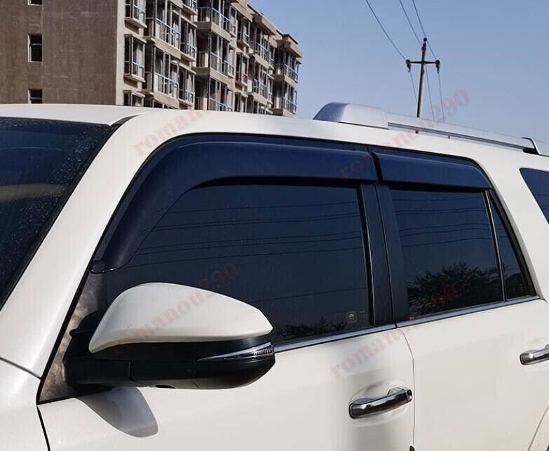 for Toyota 4Runner 2010-23 Smoky Window Visor Vent Sun Shade Rain Guard Visor 4x