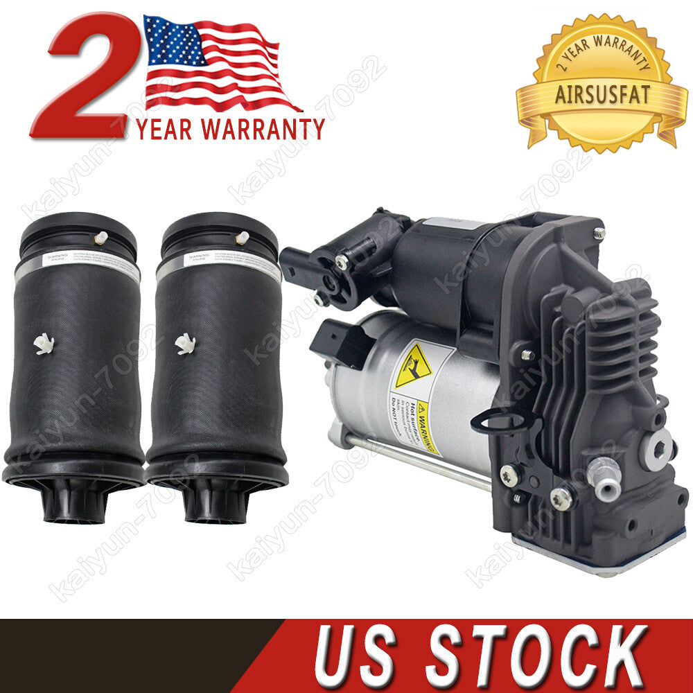 for Mercedes GL ML Class W164 X164 Air Suspension Compressor Pump Air Spring Bag