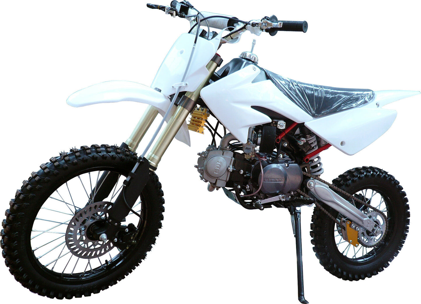 White plastic mudguard graphic kit for CRF70 XR70 140cc 150cc 160cc Pit Dirt bicycle