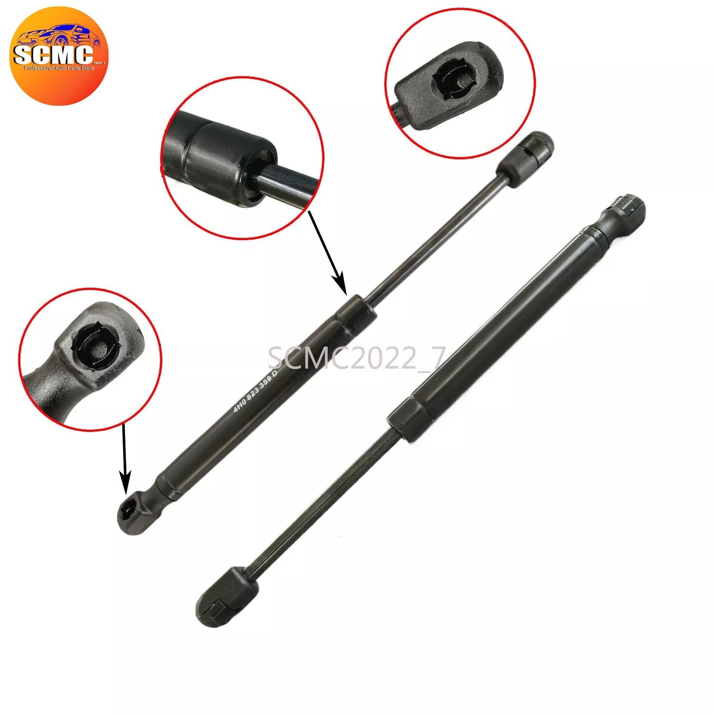 Pair Hood Front Lift Supports Shocks Struts Rod for AUDI for A8 QuattroS8 4H0823359D