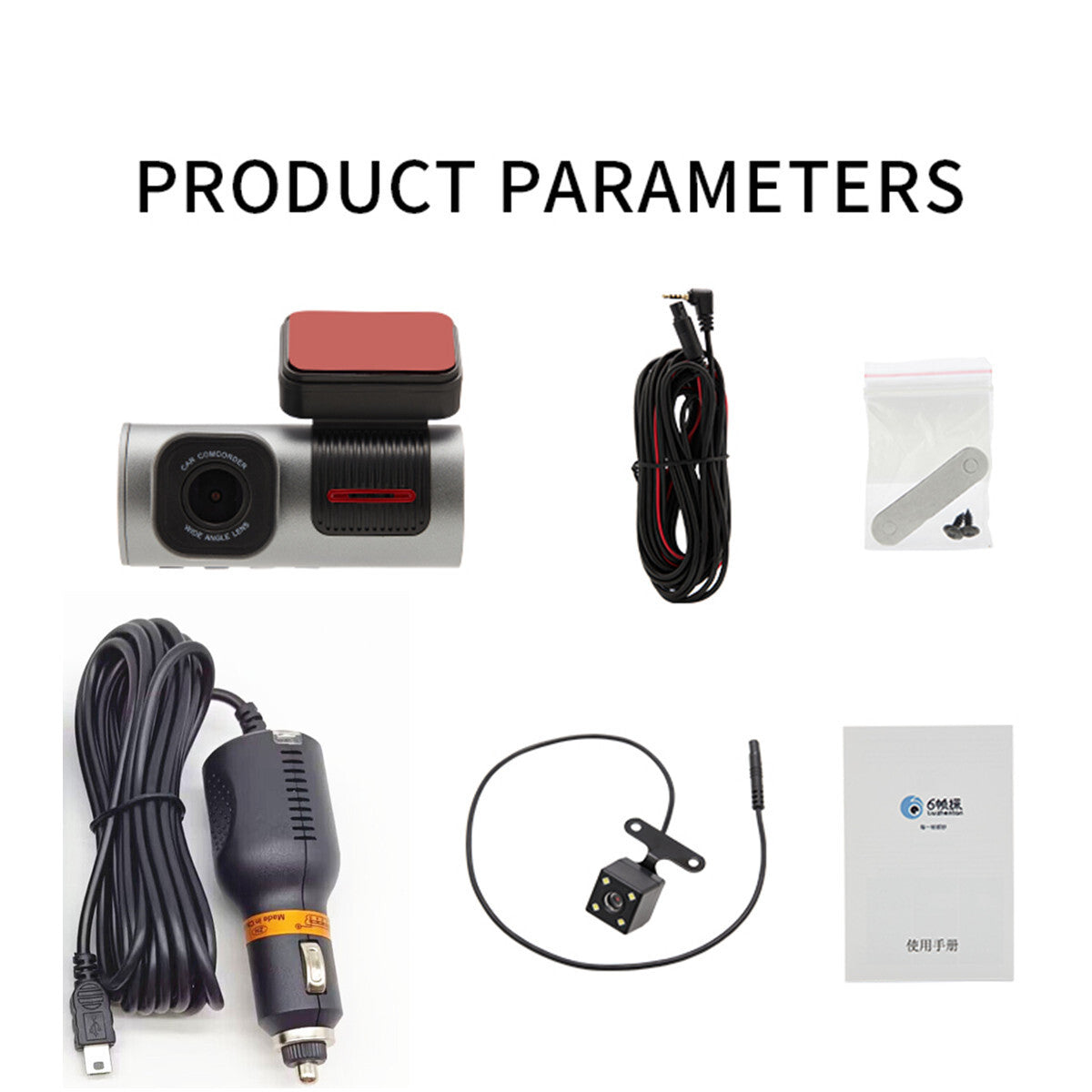 3.16 In 1080P Dual Dash Camera Front/Rear Dash Cam Night Vision G-sensor For Car