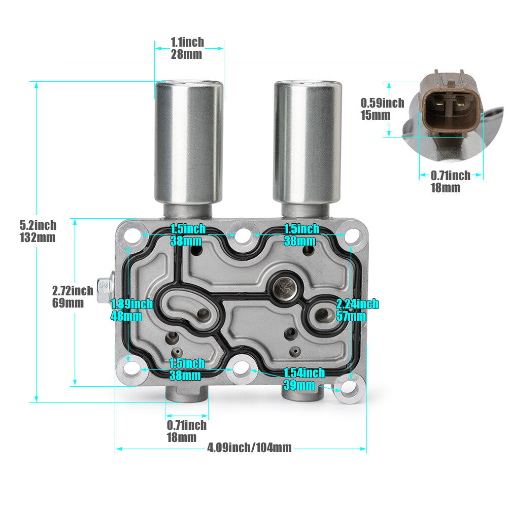 Dual linear solenoid valve for 2001-2005 for Honda for Civic 1.7L transmission / 28015-PLX-305