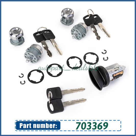Ignition Cylinder 4 Door Lock Set for Ford Econoline Van E150 E250 E350 703369