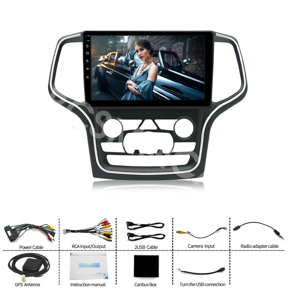 10.1inch Radio Touch Screen HD Video Fit for Jeep for Grand Cherokee 2014-2022