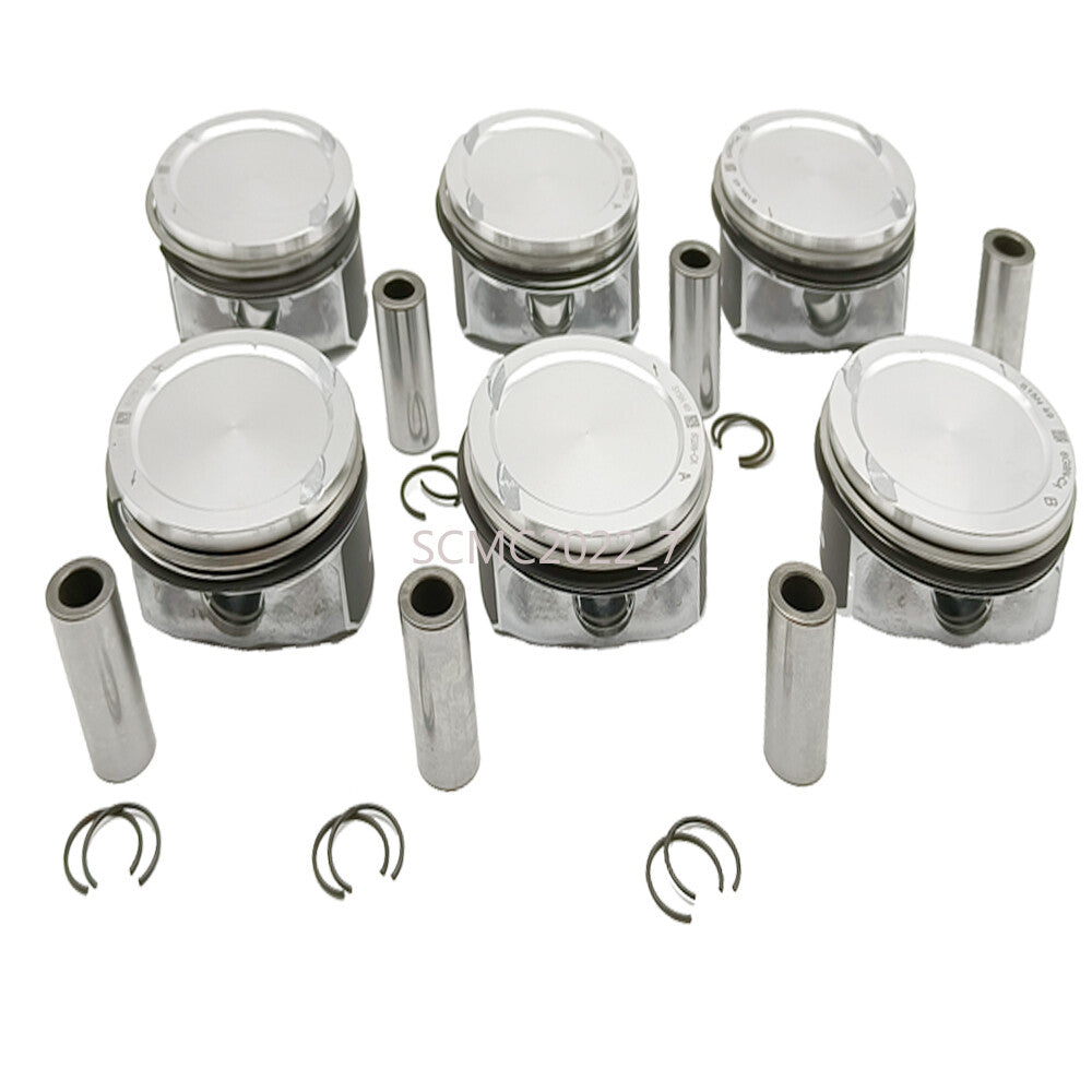 6x Pistons  Rings Set STD for Volvo S80 V70 XC60 XC70 XC90 3.2 L B6324S B6324S5