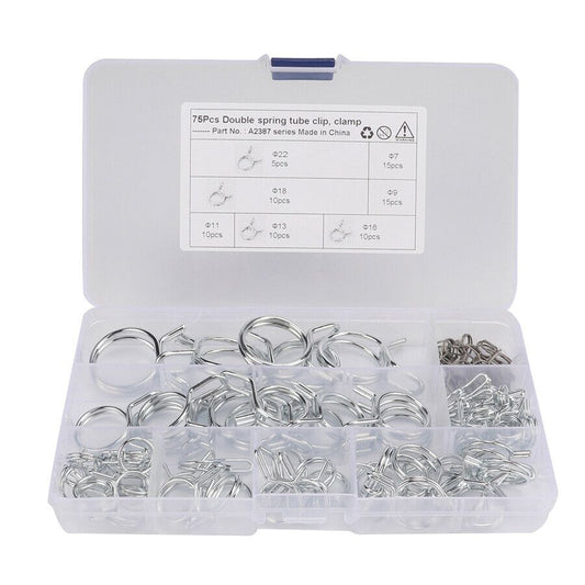 Fuel Line Hose Spring Wire Clips Water Pipe Air Tube Clamps ¦µ7-¦µ22 For Car SUV