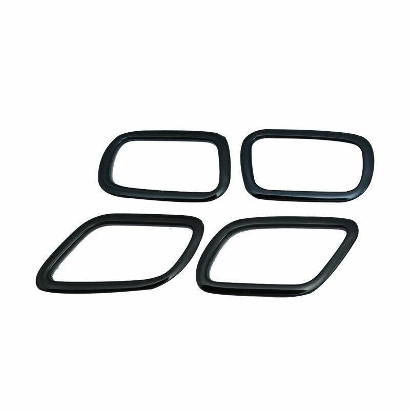 for Nissan Armada Y62 2017-2020 Black Titanium Inner Door Handle Frame Trim 4pcs
