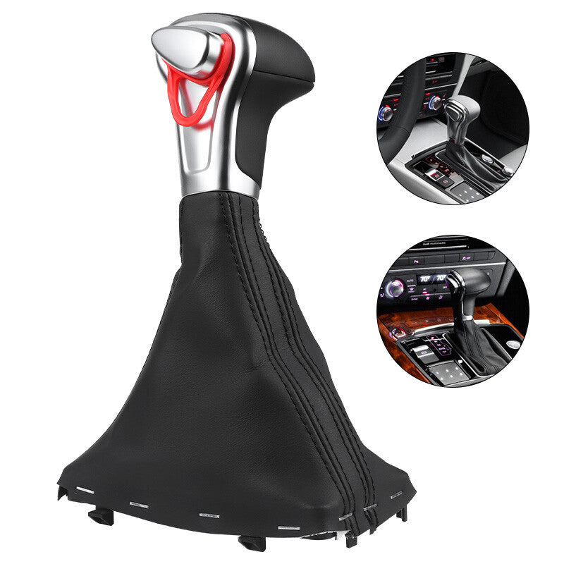 New Gear Shift knob Shifter Leather Gaiter Boot Cover for Audi A4 A5 A6 Q5 Q7 US