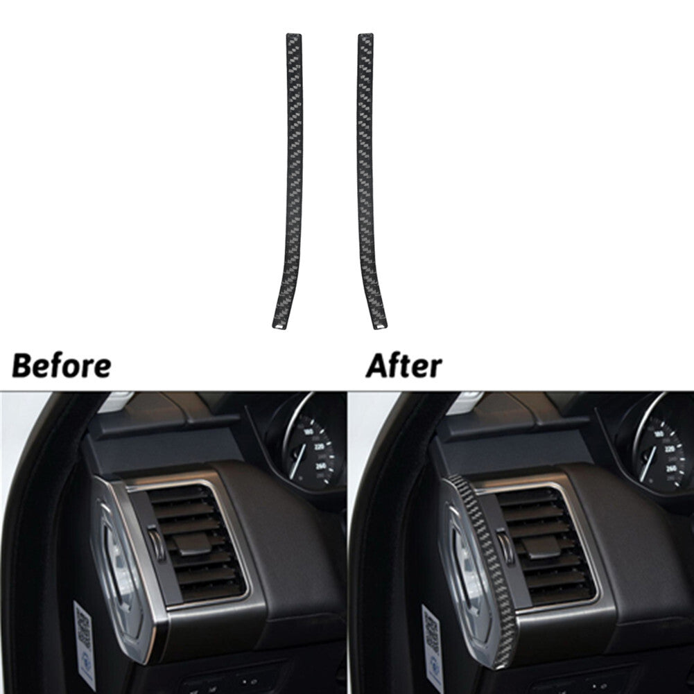 2x Carbon Fibre Vent Strip Trim For Land for Range Rover Sport 2014-17