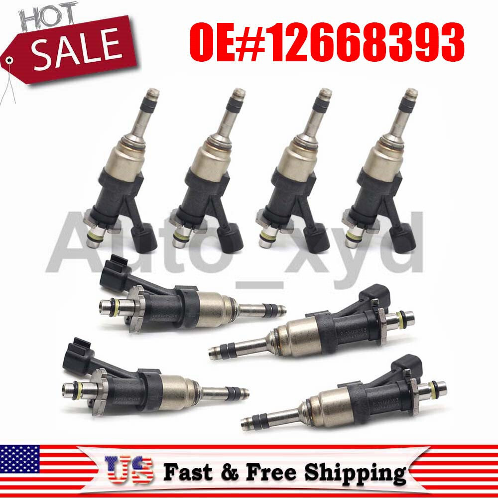 8PCS Fuel Injector 2014-2017 Fit for Cadillac for Chevy Camaro SS for GMC GM 6.2L V8