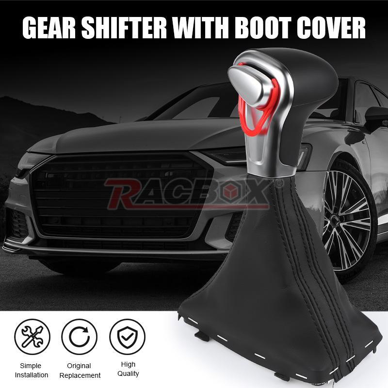 New Gear Shift knob Shifter Leather Gaiter Boot Cover for Audi A4 A5 A6 Q5 Q7 US
