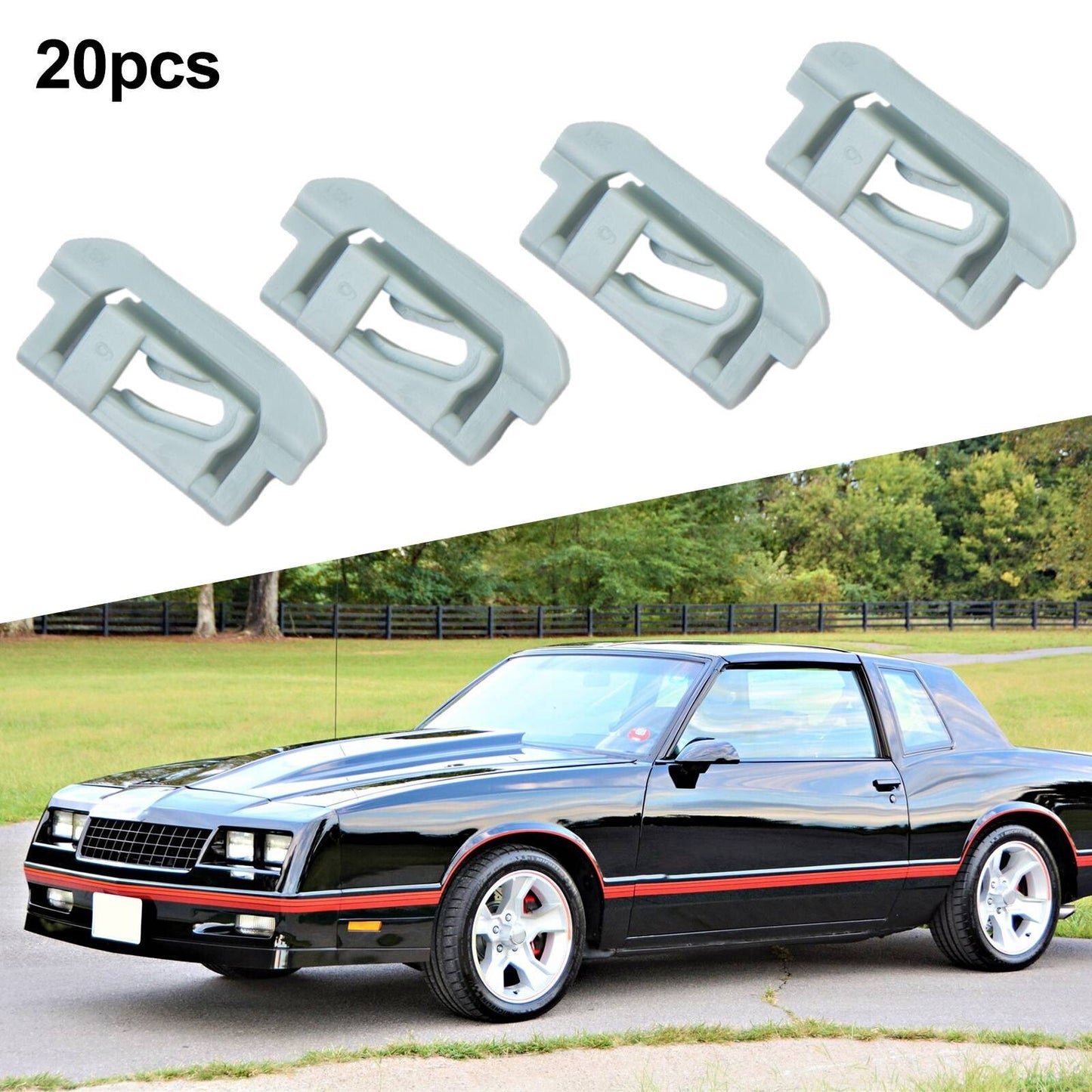 Compatible with G Body Windshield  Rear FORWindow Trim 20 Molding Clips