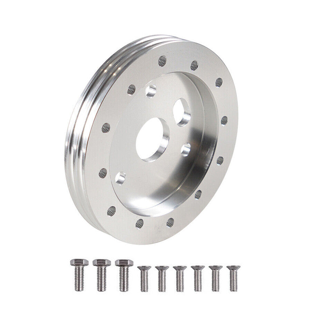 0.5 Steering Wheel Hub Spacer For 6 Hole Wheels to 3 Hole Adapter Aluminum 1/2