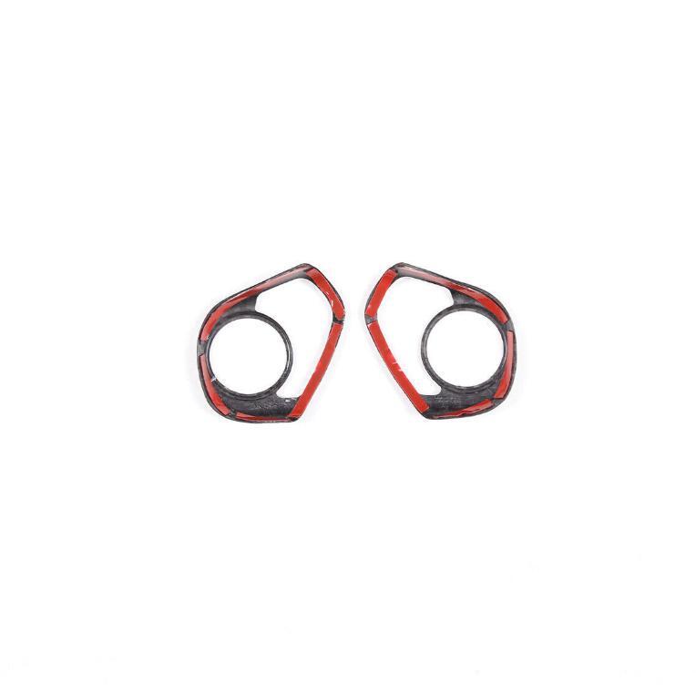 for Toyota 86/ for Subaru BRZ 17-22 Real Carbon Fiber Steering Wheel Button Cover 2x