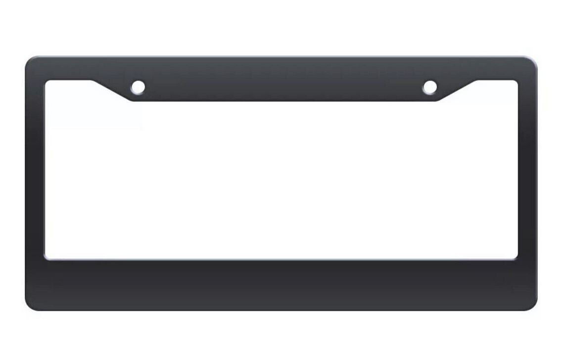 Car license plate frame cover cap, trunk black plastic, suitable for BMW