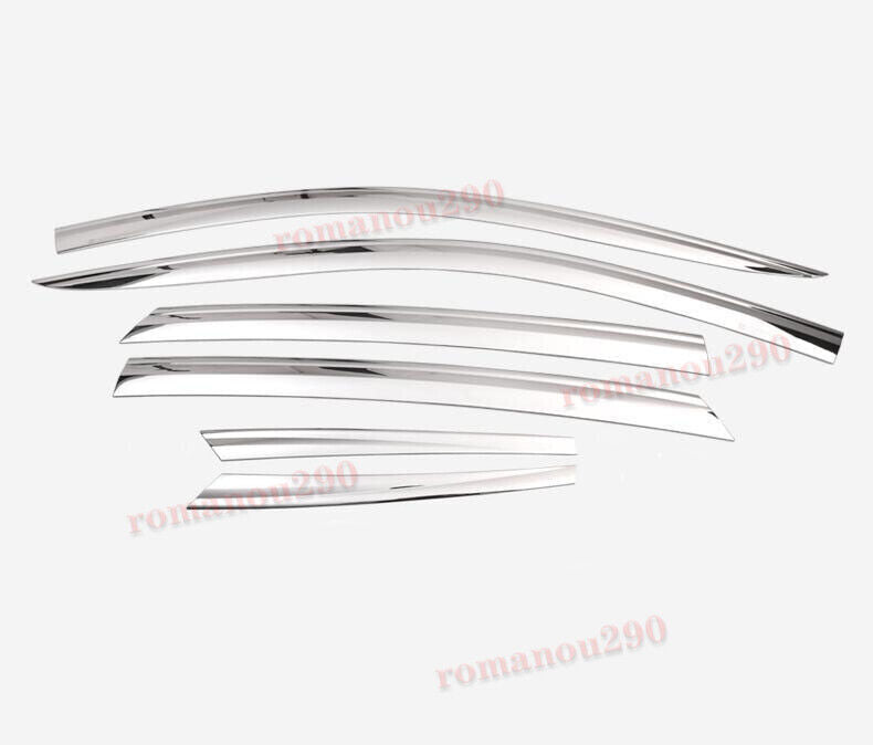For Discovery Sport 2016-2022 Chrome Window Vent Visor Sun Rain Deflector Guard