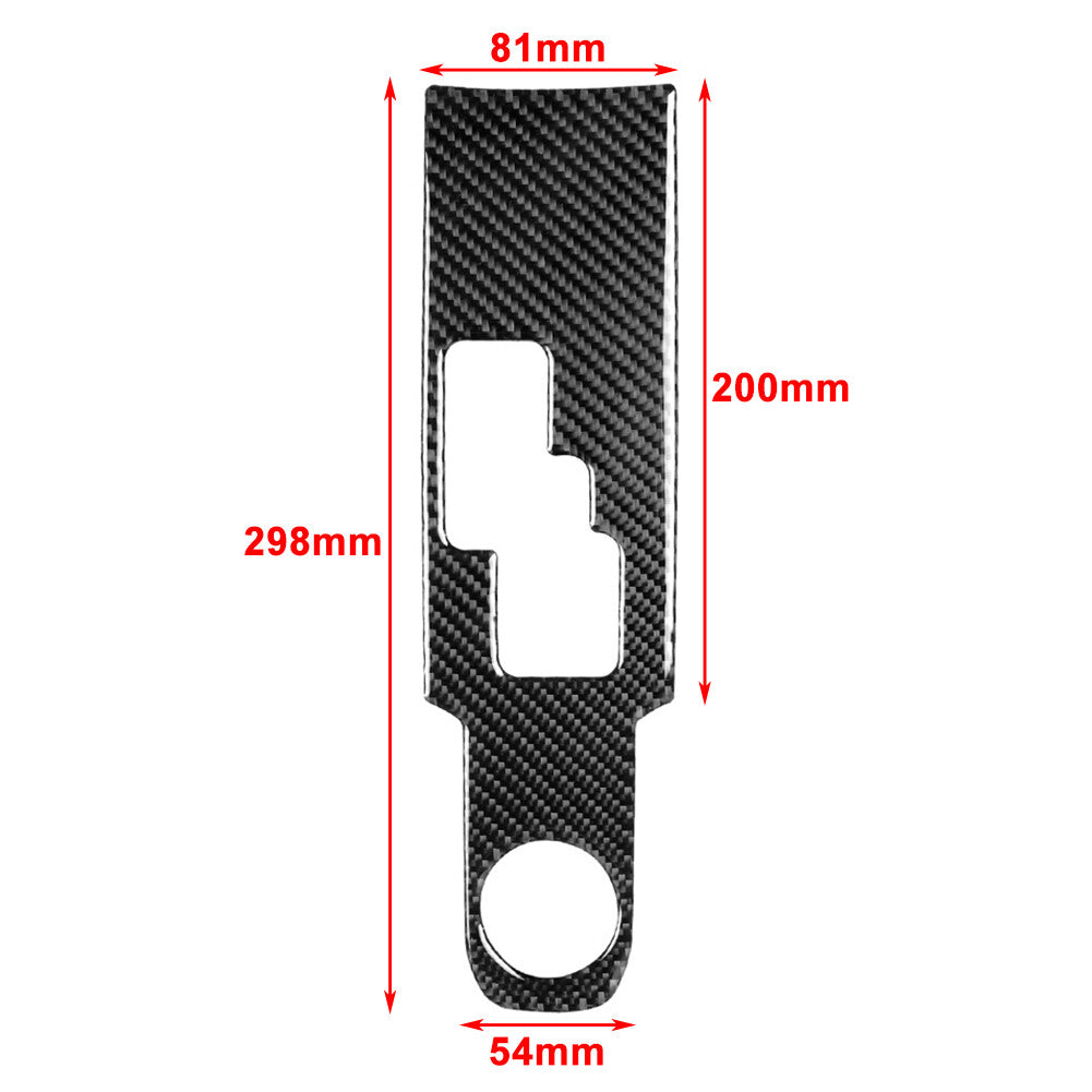 Gear Shift Panel Frame Cover Trim for Nissan GTR R35 2008-16 Carbon Fiber Black