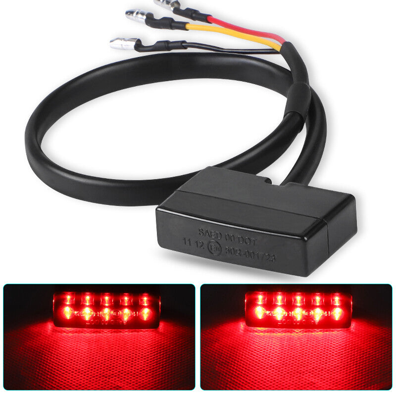LED Motorcycle Tail Light for Mini Rear Running Brake Lamp 12V E11 Dirt Bike