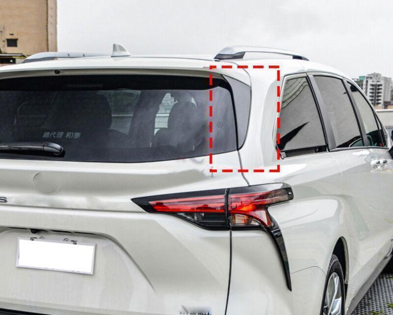 for Toyota for Sienna 21-24 ABS Chrome Rear Window Side Triangle Strip Cover Trim 2P